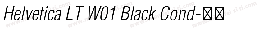 Helvetica LT W01 Black Cond字体转换